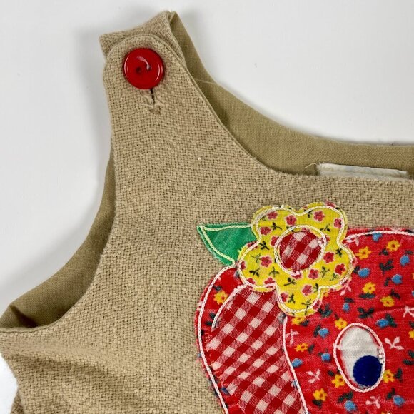 Nannekins Vintage Romper Overall Peanut Bag Embroidered Elephant 15-18 months - Picture 4 of 11